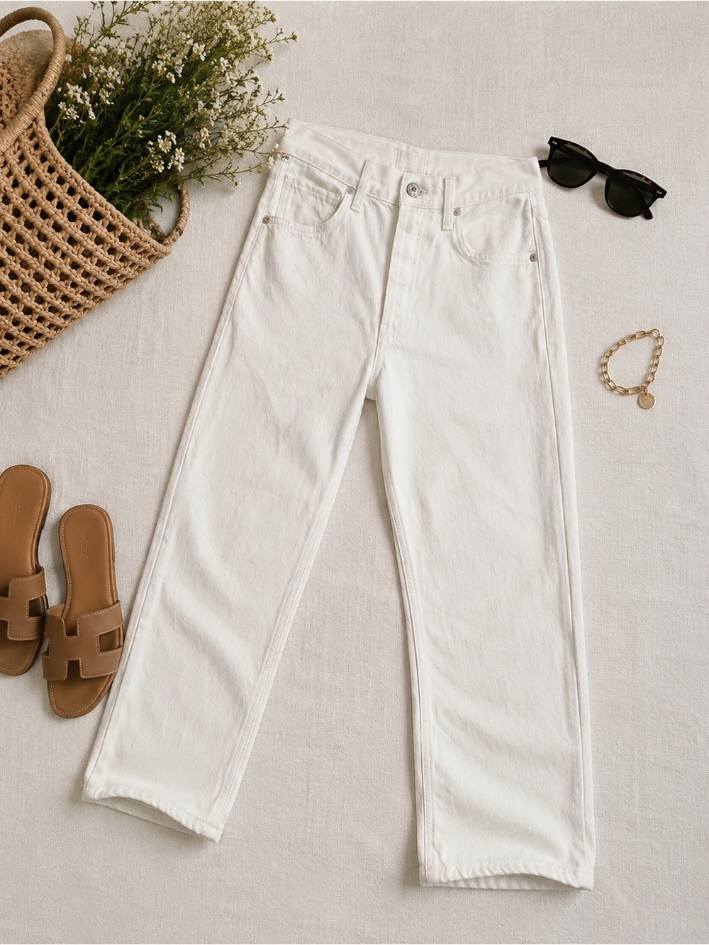 Citizens of Humanity Premium Vintage White Straight Leg Jeans Size 26 M/I USA